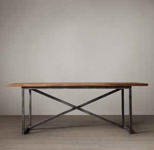 Salvaged Boatwood Dining Table,  Restoration Hardware